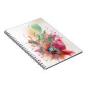 Coole Aquarelltöne Musiknoten Wirbel Notizblock (Rechte Seite)