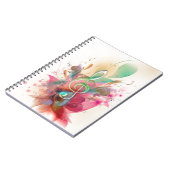Coole Aquarelltöne Musiknoten Wirbel Notizblock (Linke Seite)