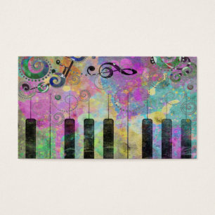 Coole Aquarelltöne Spritzer farbiges Klavier