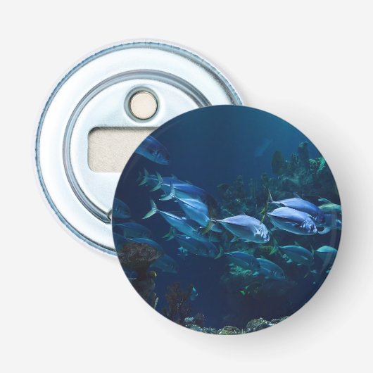 Coole Aquarienfische dunkles Wasser Flaschenöffner (Vorderseite)