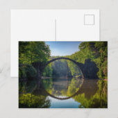 Coole Arch Bridge Reflektion Postkarte (Vorne/Hinten)