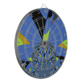 Coole Arches mit Fraktal Spheres Art Design Dartscheibe (Vorderseite Links)