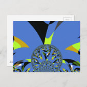 Coole Arches mit Fraktal Spheres Art Design Postkarte (Vorne/Hinten)