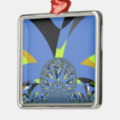 Coole Arches mit Fraktal Spheres Art Design Silbernes Ornament (Links)