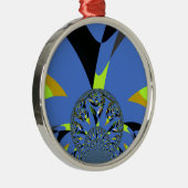 Coole Arches mit Fraktal Spheres Art Design Silbernes Ornament (Rechts)