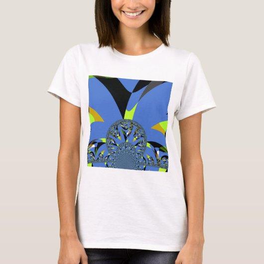 Coole Arches mit Fraktal Spheres Art Design T-Shirt (Vorderseite)