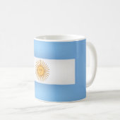 Coole argentinische Flagge Kaffeetasse (VorderseiteRechts)