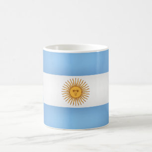 Coole argentinische Flagge Kaffeetasse