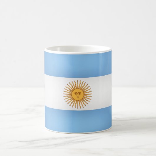 Coole argentinische Flagge Kaffeetasse (Mittel)
