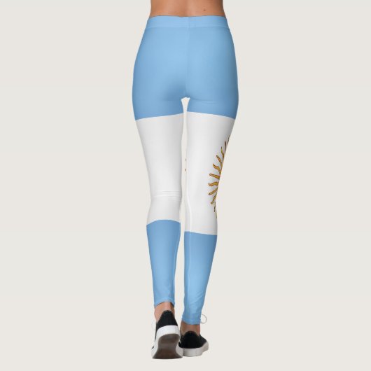 Coole argentinische Flagge Leggings (Rückseite)