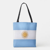 Coole argentinische Flagge Tasche (Rückseite)