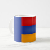 Coole armenische Flagge Kaffeetasse (Vorderseite Links)