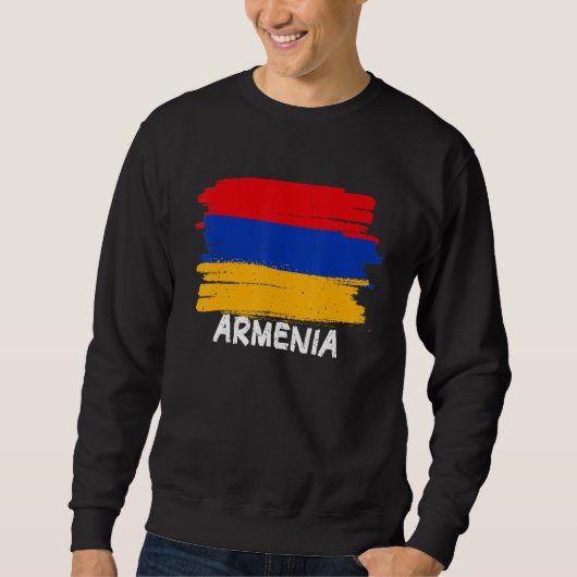 Coole armenische Flagge Sweatshirt (Vorderseite)
