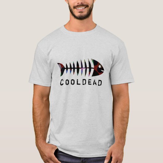 Coole Art Cooldead Fishbone T-Shirt (Vorderseite)