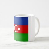 Coole aserbaidschanische Flagge Kaffeetasse (VorderseiteRechts)