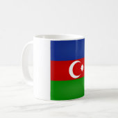 Coole aserbaidschanische Flagge Kaffeetasse (Vorderseite Links)