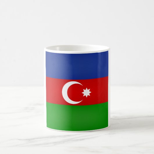 Coole aserbaidschanische Flagge Kaffeetasse (Mittel)