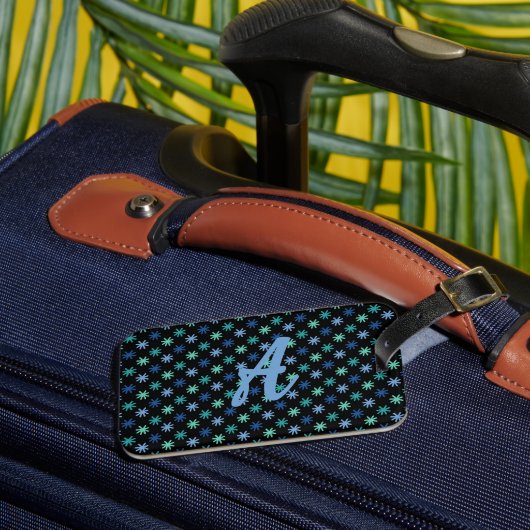 Coole AsteriskS Ocean Colors Anpassen Gepäckmarke Gepäckanhänger (Vorderseite Insitu 3)