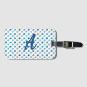 Coole AsteriskS-Ozeanfarben auf dem weißen Gepäcka Gepäckanhänger (Vorderseite (Horizontal))