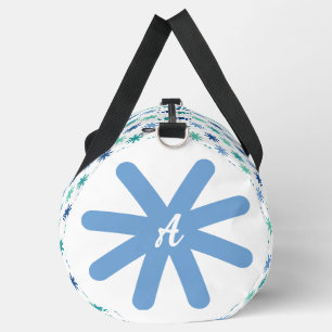 Coole AsteriskS Ozeanfarben, zuerst auf weißem gro Duffle Bag