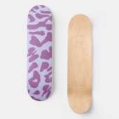 Coole Ästhetik Rosa Weiß Skateboard (Vorderseite)