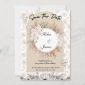 coole ästhetische Hochzeit Einladung (Vorderseite)