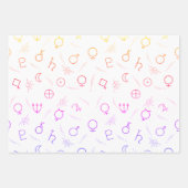 Coole Astrologie Geschenkpapier Set (Vorderseite 3)