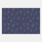 Coole Astrologie Geschenkpapier Set (Vorderseite 2)