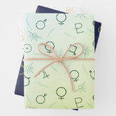 Coole Astrologie Geschenkpapier Set (Beispiel)