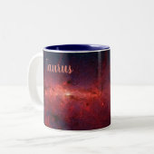 Coole Astrologie Space-Tasse Zweifarbige Tasse (Vorderseite Links)