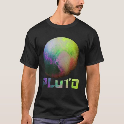 Coole Astronomie des Pluto Dwarf Planet Kuiper Bel T-Shirt (Vorderseite)