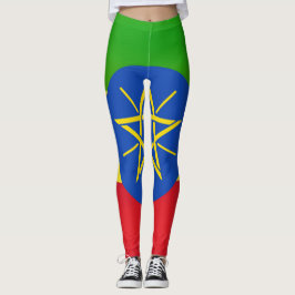 Coole äthiopische Flagge Leggings