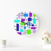 Coole Atomwinkel Große Wanduhr (Zuhause)