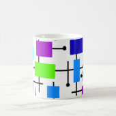 Coole Atomwinkel Kaffeetasse (Mittel)