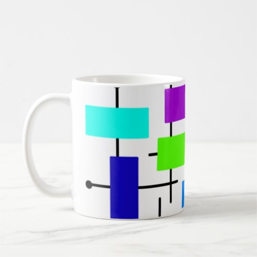 Coole Atomwinkel Kaffeetasse (Links)