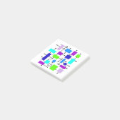 Coole Atomwinkel Post-it Klebezettel (angewinkelt)