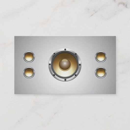 Coole AudioLautsprecher DJ-Geschäfts-Karte Visitenkarte (Vorderseite)