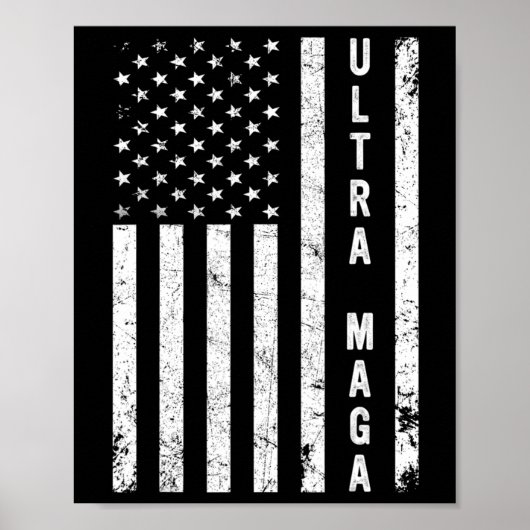 Coole Ausfahrt aus US-amerikanischer Flagge Ult Poster (Vorne)