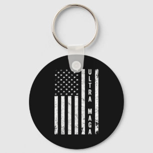 Coole Ausfahrt aus US-amerikanischer Flagge Ult Schlüsselanhänger