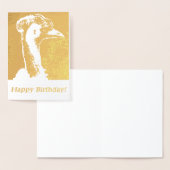 Coole australische Emu Birthday Card Folienkarte (Anzeige)