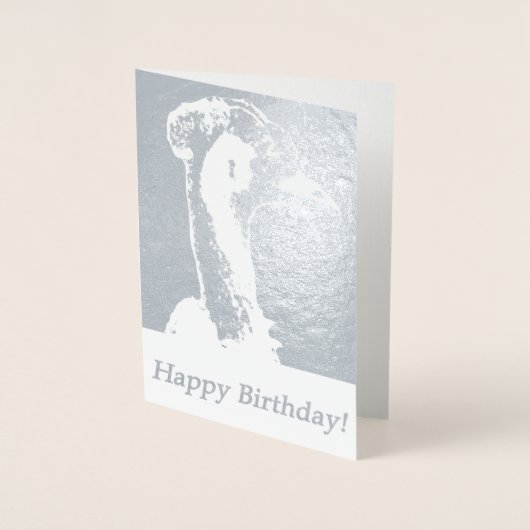 Coole australische Emu Birthday Card Folienkarte (Vorderseite)