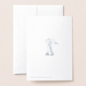 Coole australische Emu Birthday Card Folienkarte (Rückseite mit Umschlag)