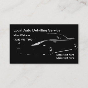 Coole Auto-Pflege-Geschäftskarten für die Automobi Visitenkarte