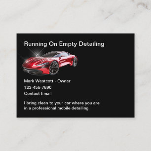 Coole Autodetailing-Autowerbeflyer Visitenkarte