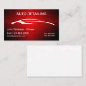 Coole Automobil-Detaillierte Gestaltung von Visite Visitenkarte (Vorne/Hinten)