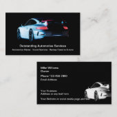 Coole Automobil-Modern Business Cards Visitenkarte (Vorne/Hinten)