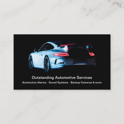 Coole Automobil-Modern Business Cards Visitenkarte (Vorderseite)