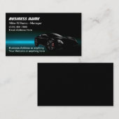 Coole Automobil-Visitenkarten - Editierbares Desig Visitenkarte (Vorne/Hinten)
