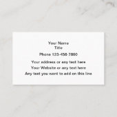 Coole Automobilgeschäfts-Visitenkarten Visitenkarte (Rückseite)