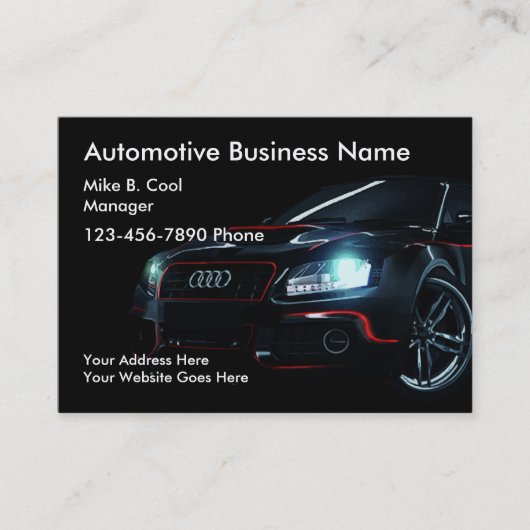 Coole Automobilservice-Geschäfts-Karten Visitenkarte (Vorderseite)